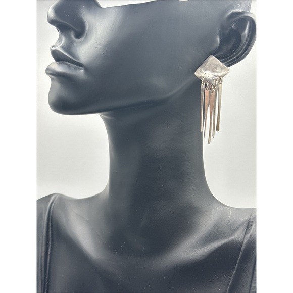 Vintage Jean Newlin sterling Stud earrings #589 - Picture 7 of 7